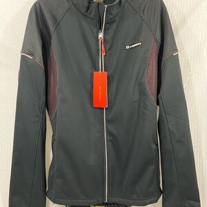 LAMEDA Women’s Windproof Cycling Jacket Black Thermal Softshell Size 2XL XXL